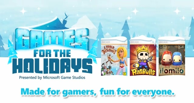 Games for the Holidays schedule and trailer