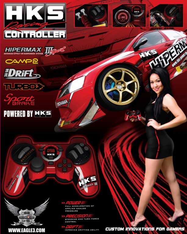 Hks Racing - Controle Com Fio Usb Jogos De Corrida Playstation 3 Ps3 em  Promoção na Americanas