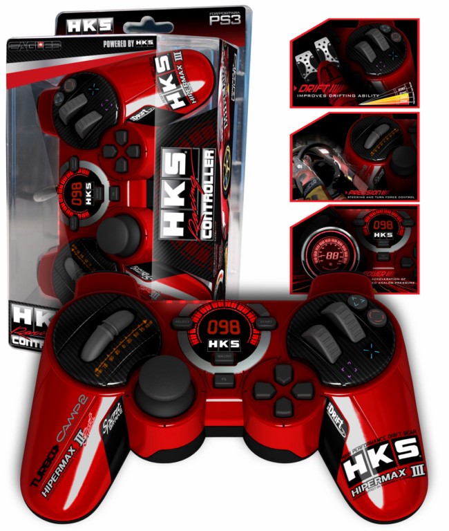 Hks Racing - Controle Com Fio Usb Jogos De Corrida Playstation 3 Ps3 em  Promoção na Americanas