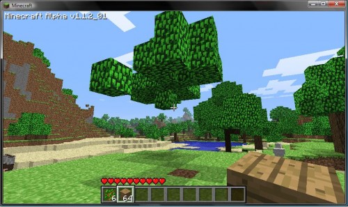 Mine-Craft-Floating-Tree