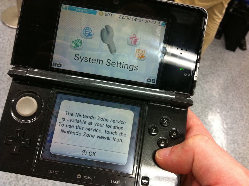 Nintendo Zone on the 3DS in action Capsule Computers