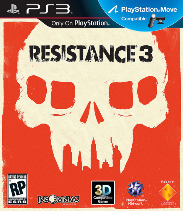 Resistance 3’s box art drawn by Olly Moss