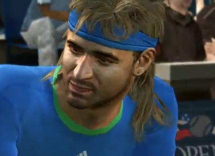 Mulleted Vintage Agassi & More Confirmed for Top Spin 4..