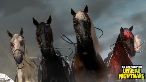 Red Dead Redemption Undead Nightmare brings the four horses of the apocalypse